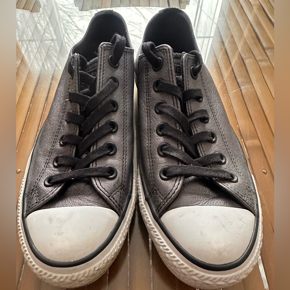 Converse Metallic Gray Sneakers